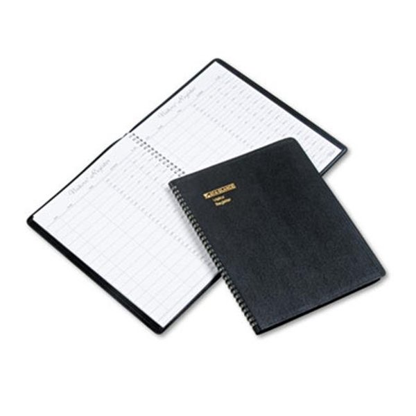 Pen2Paper Recycled Visitor Register Book  Black  8 .5 x 11 PE192693
